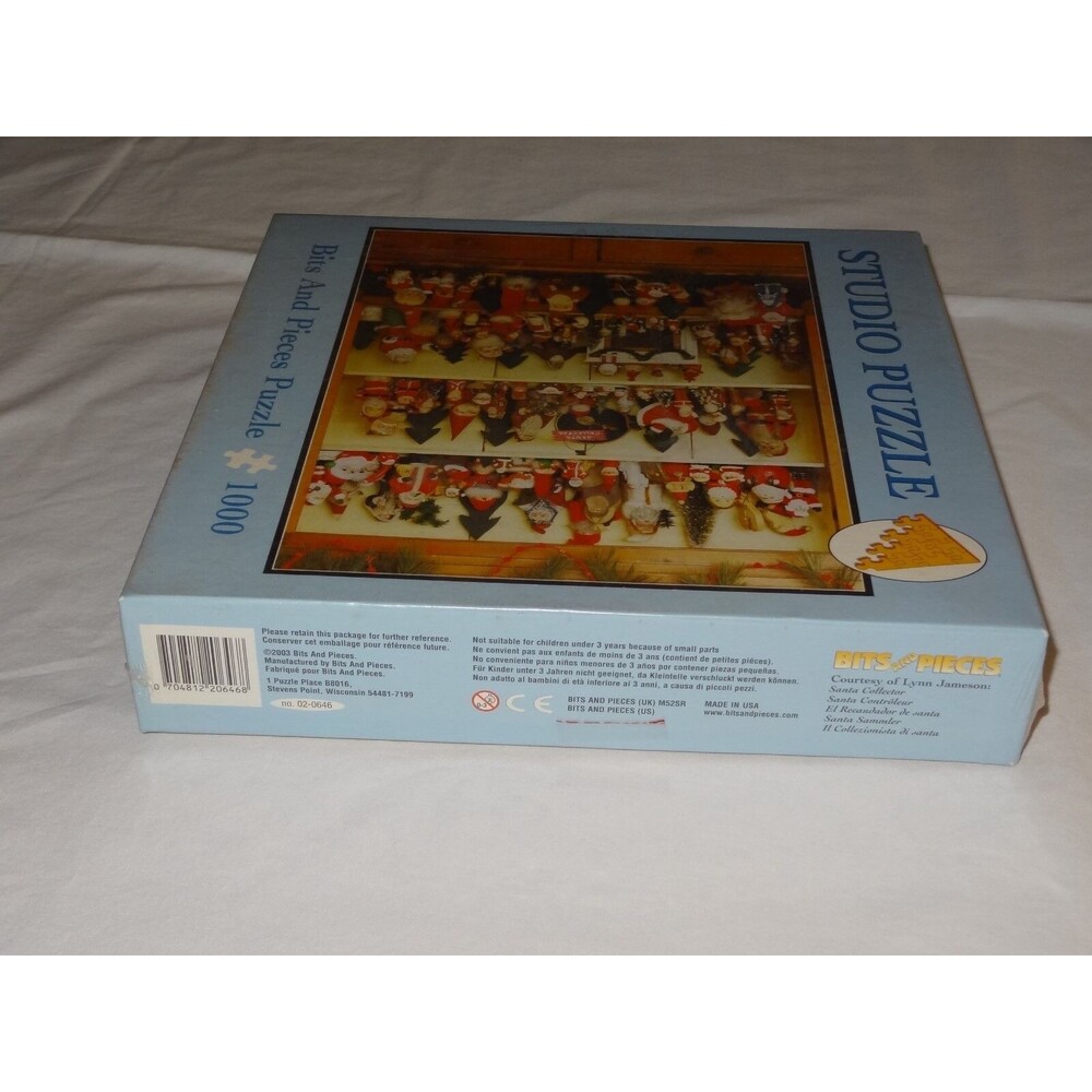 NEW Santa Collector Puzzle Studio Bits And Pieces 1000 Lynn Jameson 2003 USA - Picture 6 of 7